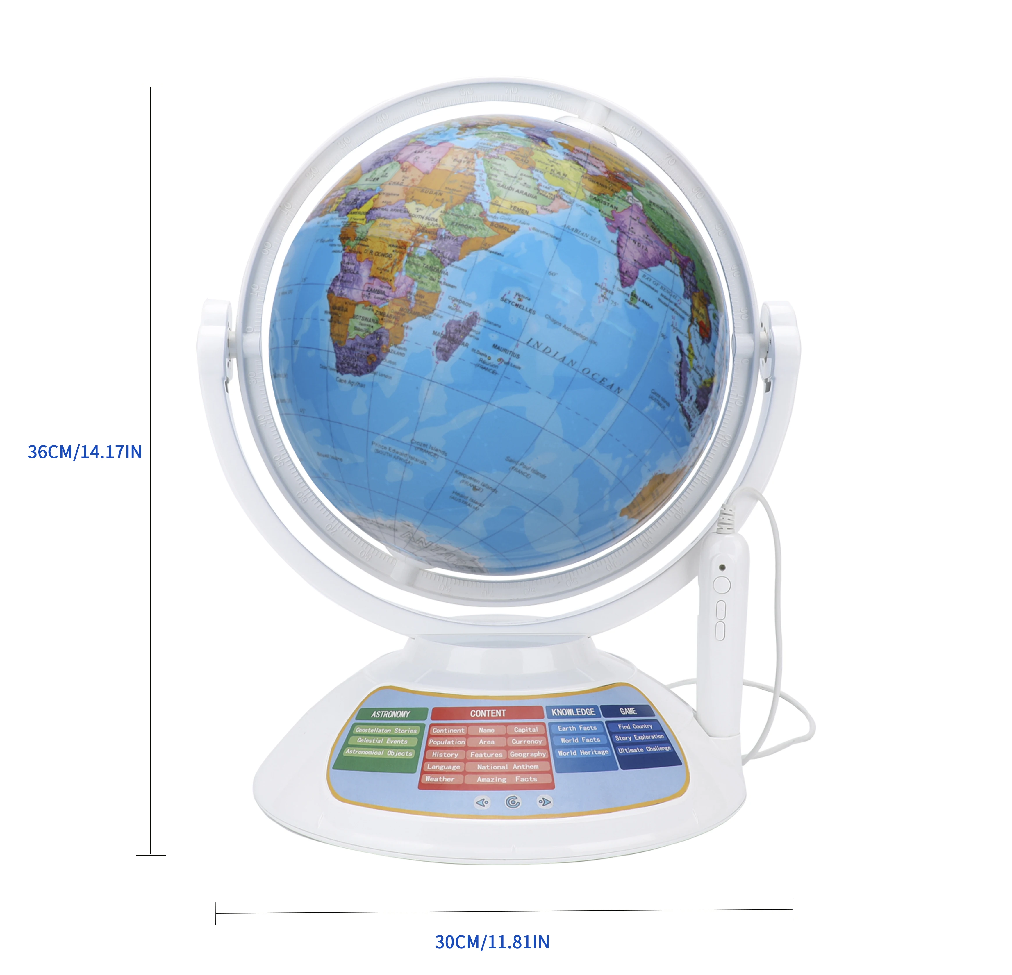 Talking World Globe Talking interactive Globe With Interactive Stylus Pen Built-in AR Function& Globe Constellation light