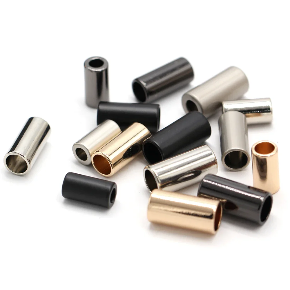 10Pcs 13/16/18mm Leather Fastener Cord End Metal Buckle Lanyard End Tip Cap Round Cap Accessory For DIY Costume Jewelry Making