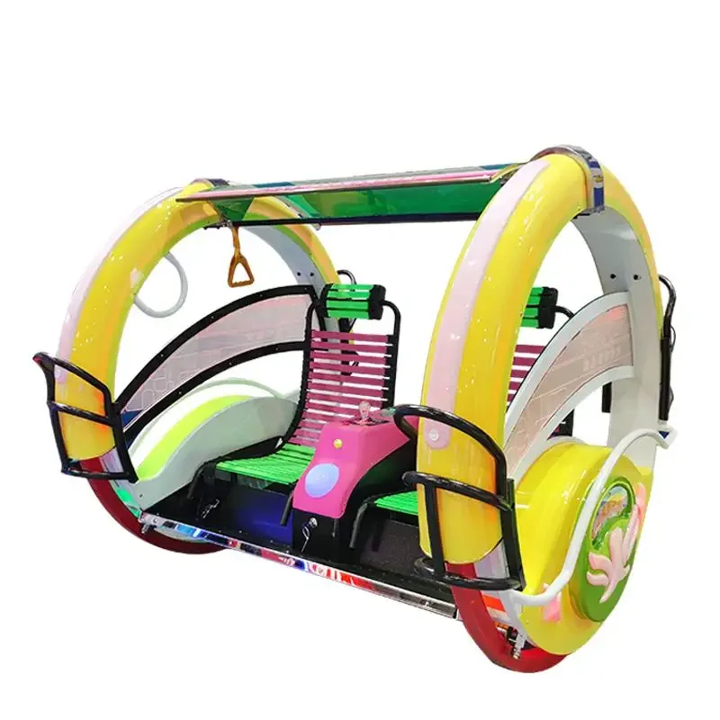 Popular Amusement Park Rides 2 Seats 360 Degree Happy Rolling Car for Sale Rollover