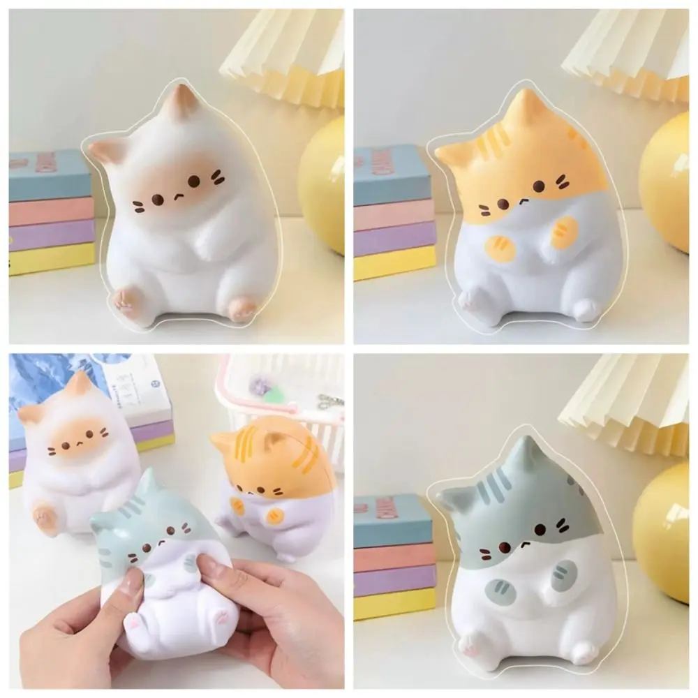 Cat Cat Pinch Toy Novelty Rebound PU PU Slow Rising Squeeze Cat Slow Rising Cartoon Table Ornaments