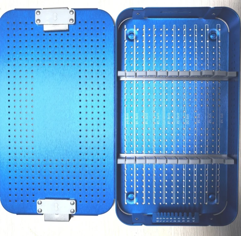 K Wire Storage Box Sterilization Container Orthopedic Instrument Organizer Aluminum Case 270x155x32mm Holder