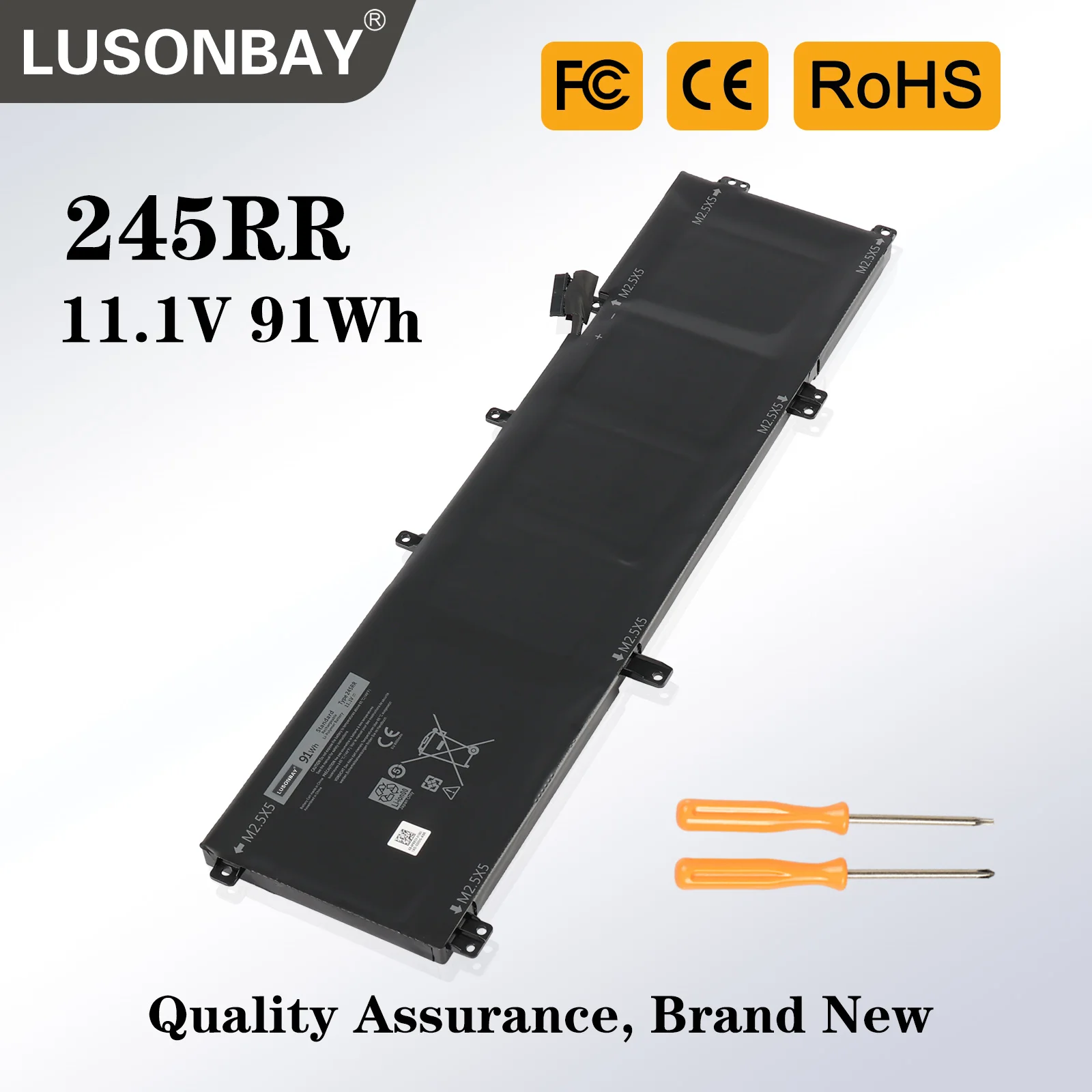 LUSONBAY 91WH 245RR Laptop Battery for DELL XPS 15 9530 9535 Series For DELL Precision M3800 TOTRM H76MV 7D1WJ Fast Delivery