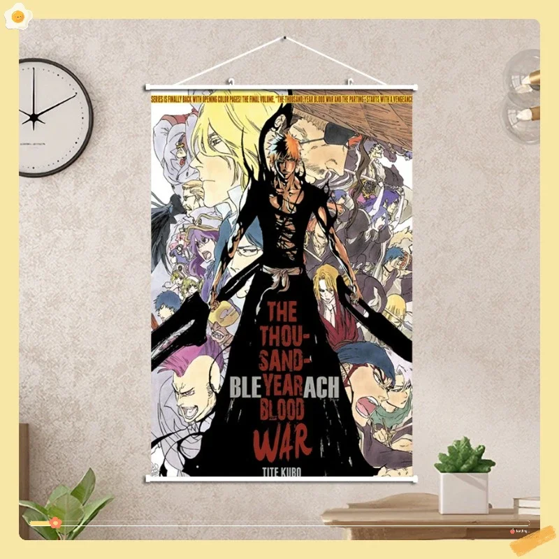 

Popular anime bleach, hanging paintings, scrolls, living room decoration, fabric, painting posters, silk fabric