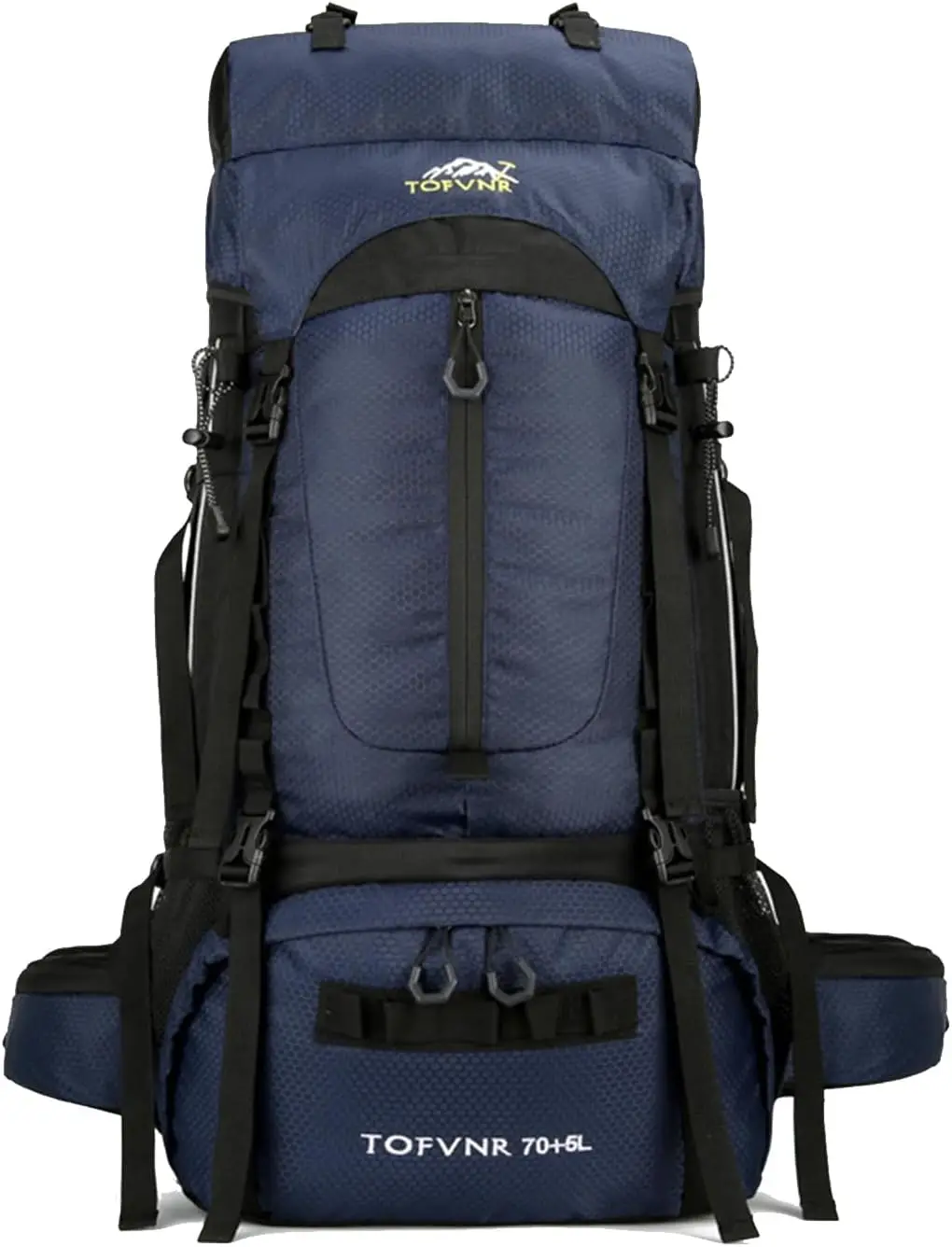 75L Hiking Backpack, Water Resistant Lightweight Outdoor Sport Daypack Travel Bag for Camping Climbing Touring (Dark Blue)