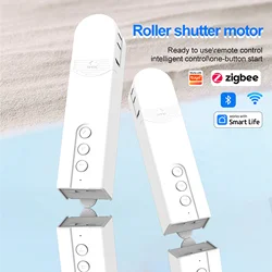 Zigbee & WiFi & Bluetooth Smart Electric Curtain Motor Chain Roller Shutter DIY Electric Shutter Drive Solar Panel Google Home