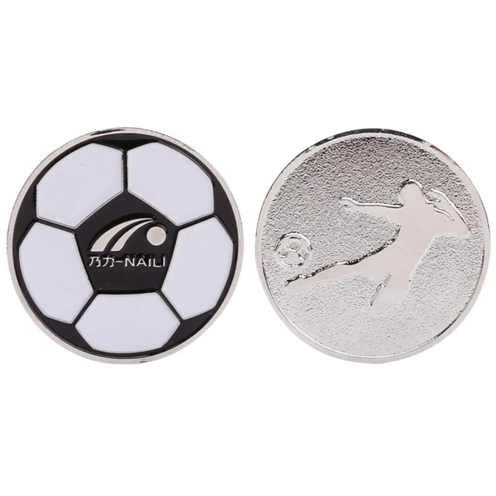 Toss Coins Bright Color Referee Flip Coins Rust-free Black White Two-sided Referee Flip Coins Football-training