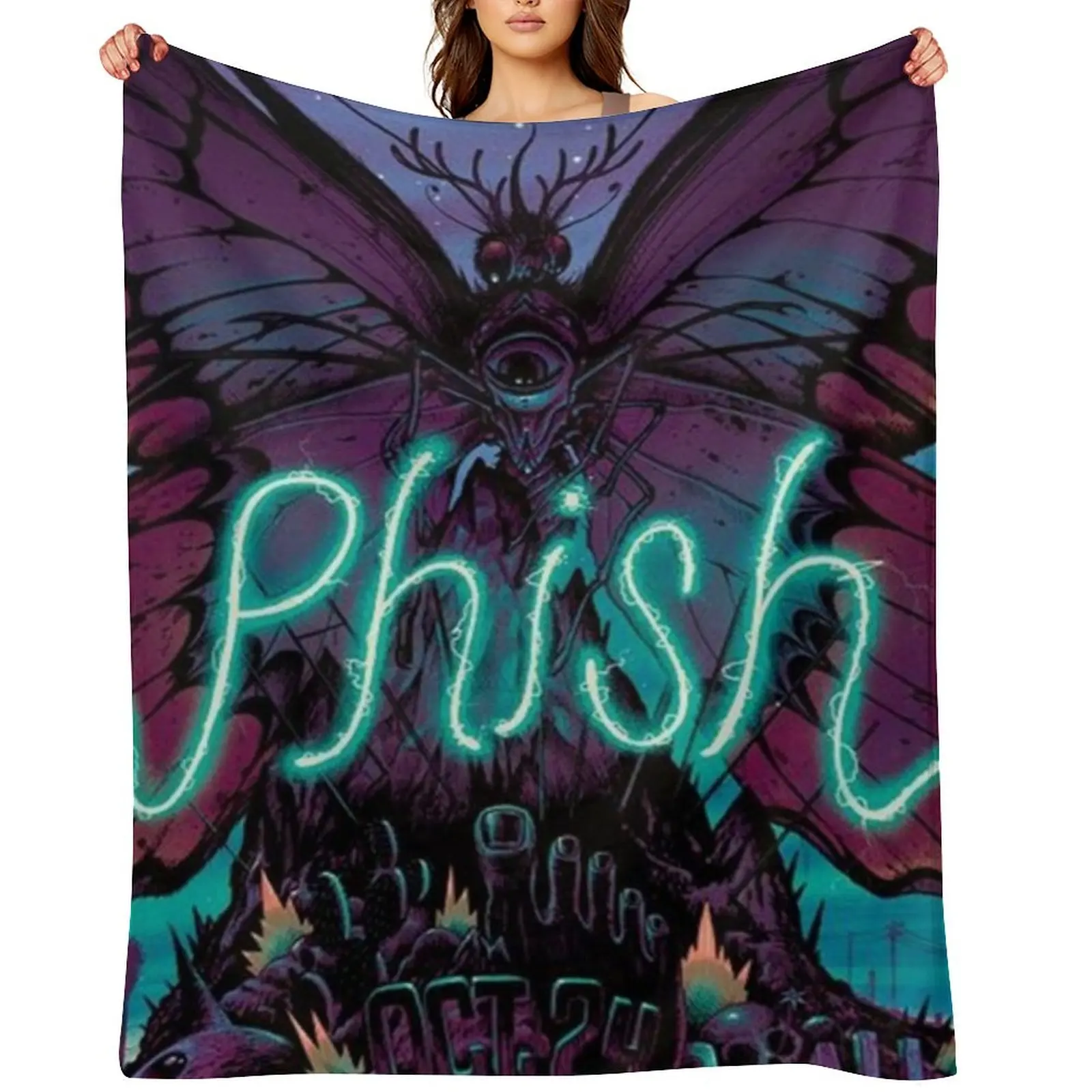 

phish Throw Blanket Giant Sofa Bed covers Soft Beds christmas gifts Blankets