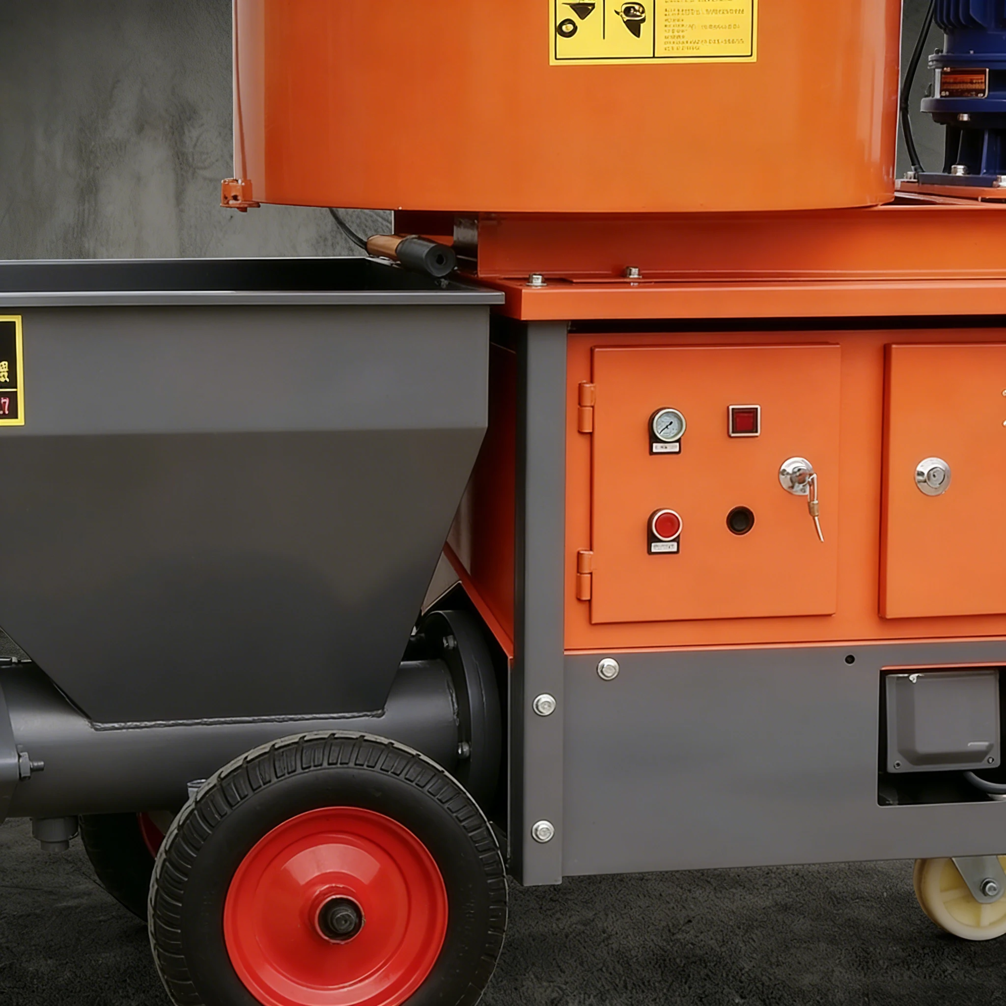 380V Wet Mixer Wall Cement Mortar Plaster Pump Sprayer Automatic Rendering Machine 711 Portable Screw Mortar Spray Machine Trade