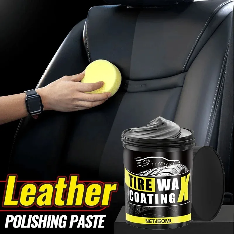 جديد! 150 جرام من الشمع لاستعادة الجلد والبلاستيك، كريم لمنعش داخلي السيارة، منتج لتجديد تألق لوحة القيادة، #3