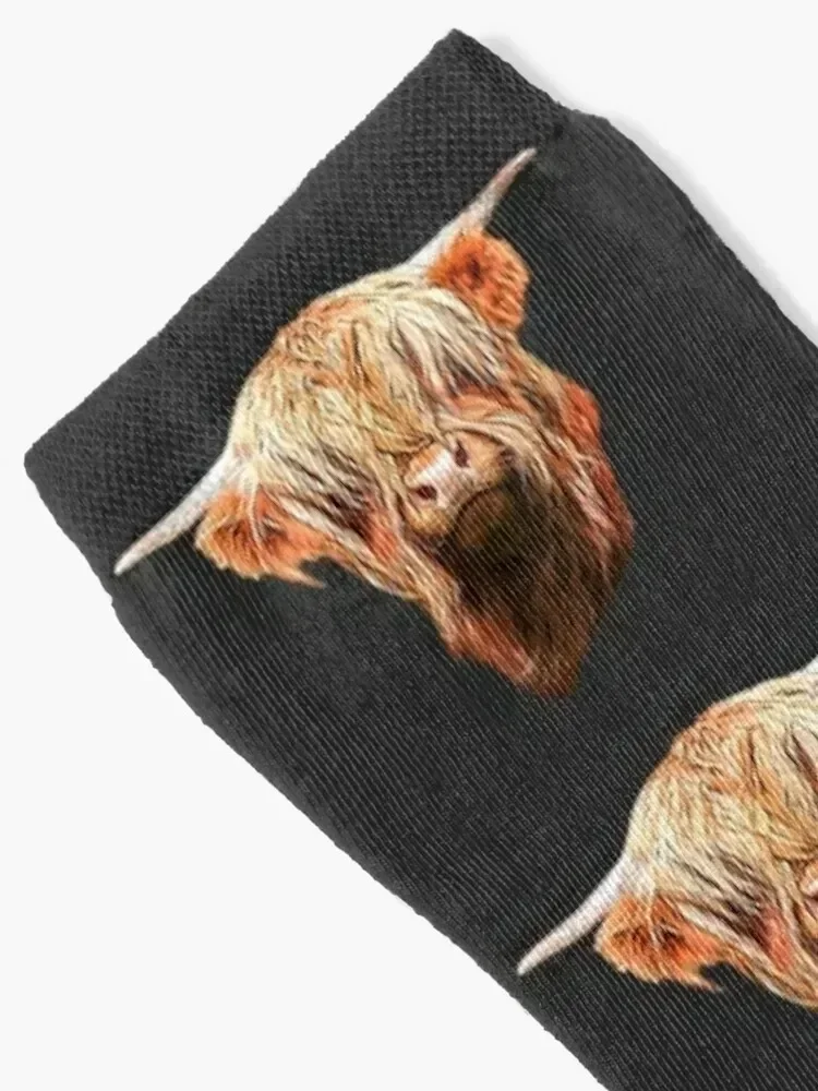 Scottish Highland Cow Beauty Socks Run men cotton high quality Men's Socks Women's