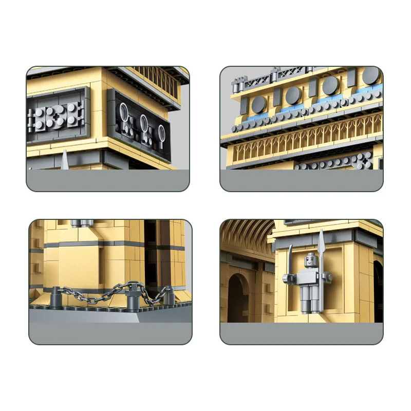 Moderne beroemde bezienswaardigheid architectuur monteren modelblok Frankrijk Parijs Arc De Triomphe bouwstenen educatief speelgoed voor geschenken