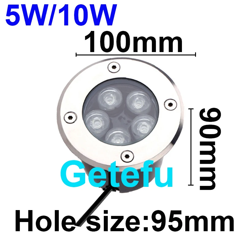 NEUE 5W/6W/7W/9W/12W/15W18W 24W LED Outdoor Boden Garten boden LED Unterirdischen Vergraben Lampe Spot Landschaft Licht AC110V 220V IP67 – Detail 8