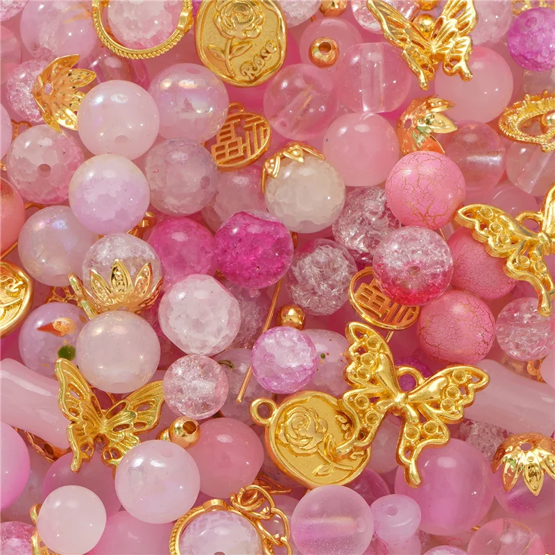 30 جرام لون عشوائي سبائك معدنية سحر الخرز كريستال زجاج خزر عازل الكثير فضفاض Diy بها بنفسك صنع المجوهرات الديكور اكسسوارات