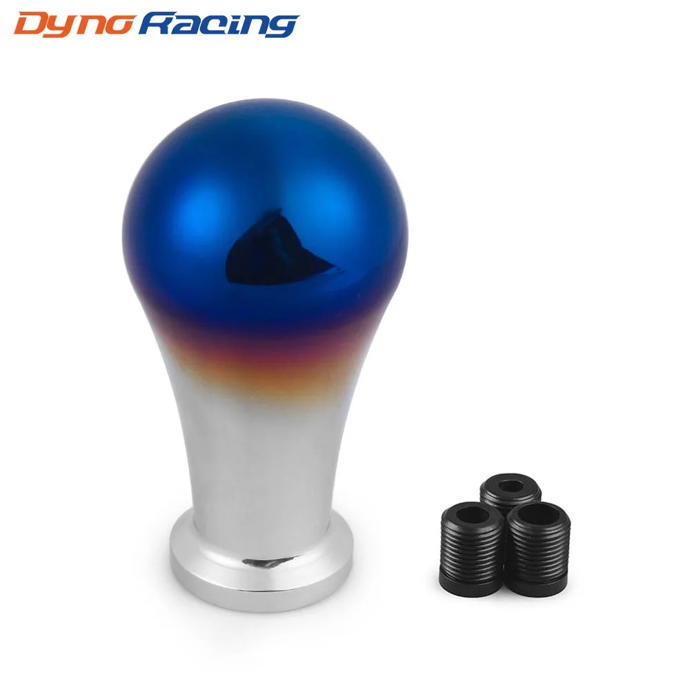 Universal Aluminium blueing Gear Shift Knob Racing 80MM Shifting head Shifter head For 8mm 10mm or 12mm Gear Lever