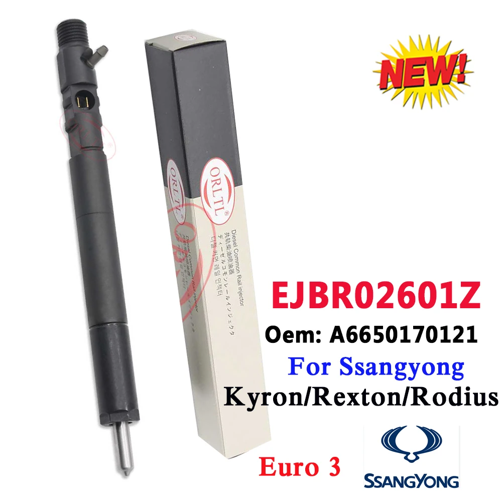 ORLTL Original EJBR02601Z For Ssangyong Delphi Diesel Injector Nozzle A6650170121 Euro 3 Nozzle Kyron 2.7L Rexton 2.7L