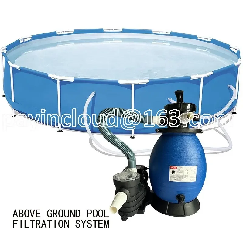 Above Ground Pool System 13 Inch Sand Filter with Pool Pump 4 Way Valve Above Ground Pool Set