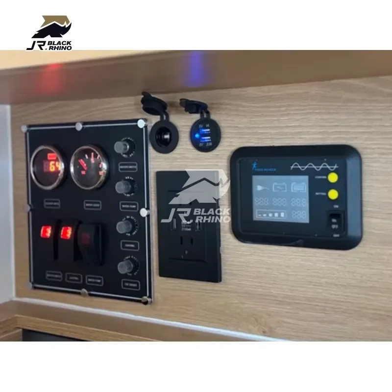 Overland Trailer RV Motorhome 4X4 Trailer Houses with Kitchen and Bathroom for Camper Van Truck