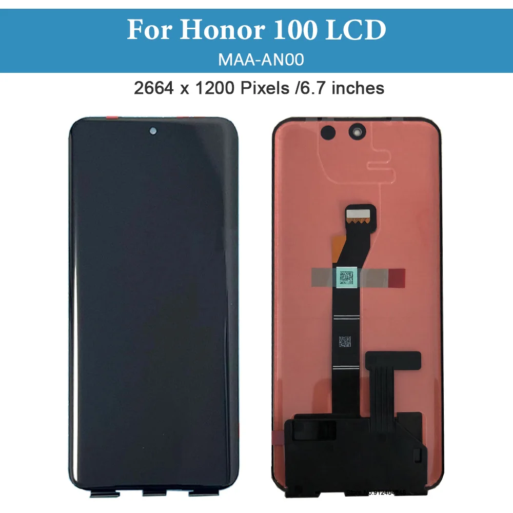 6.7'' Amoled Display For Huawei Honor 100 LCD Display Touch Screen for Honor100 MAA-AN00 Display Digitizer Assembly Repair Parts