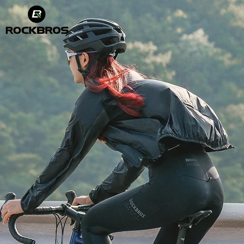 Rockbros jaqueta de ciclismo roupas de pele ultraleve respirável náilon protetor solar roupas esportivas absorvente de suor outwear masculino feminino casual