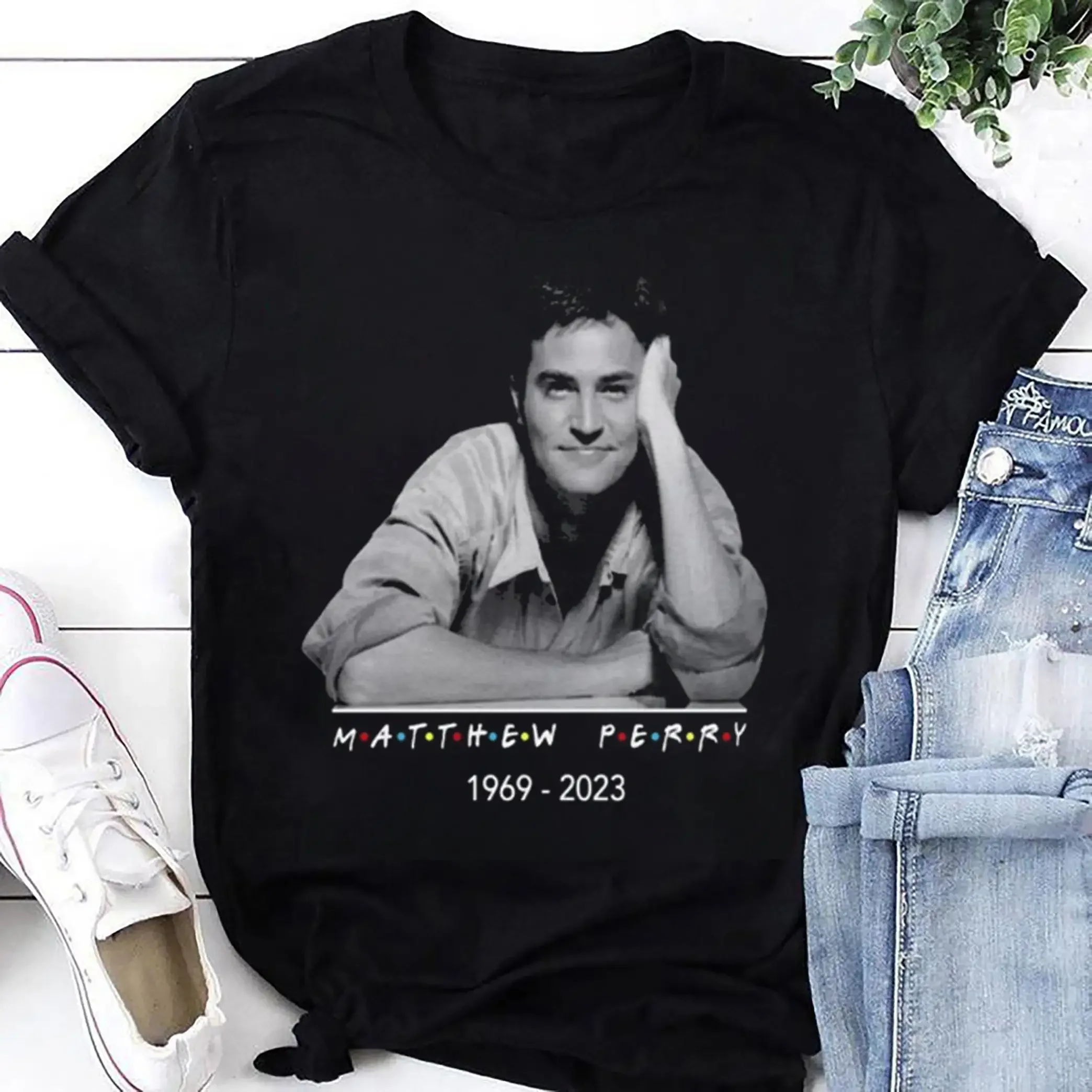 

RIP Matthew Perry 1969-2023 T-shirt, Chandler Bing Friends Shirt,Chandler Bing