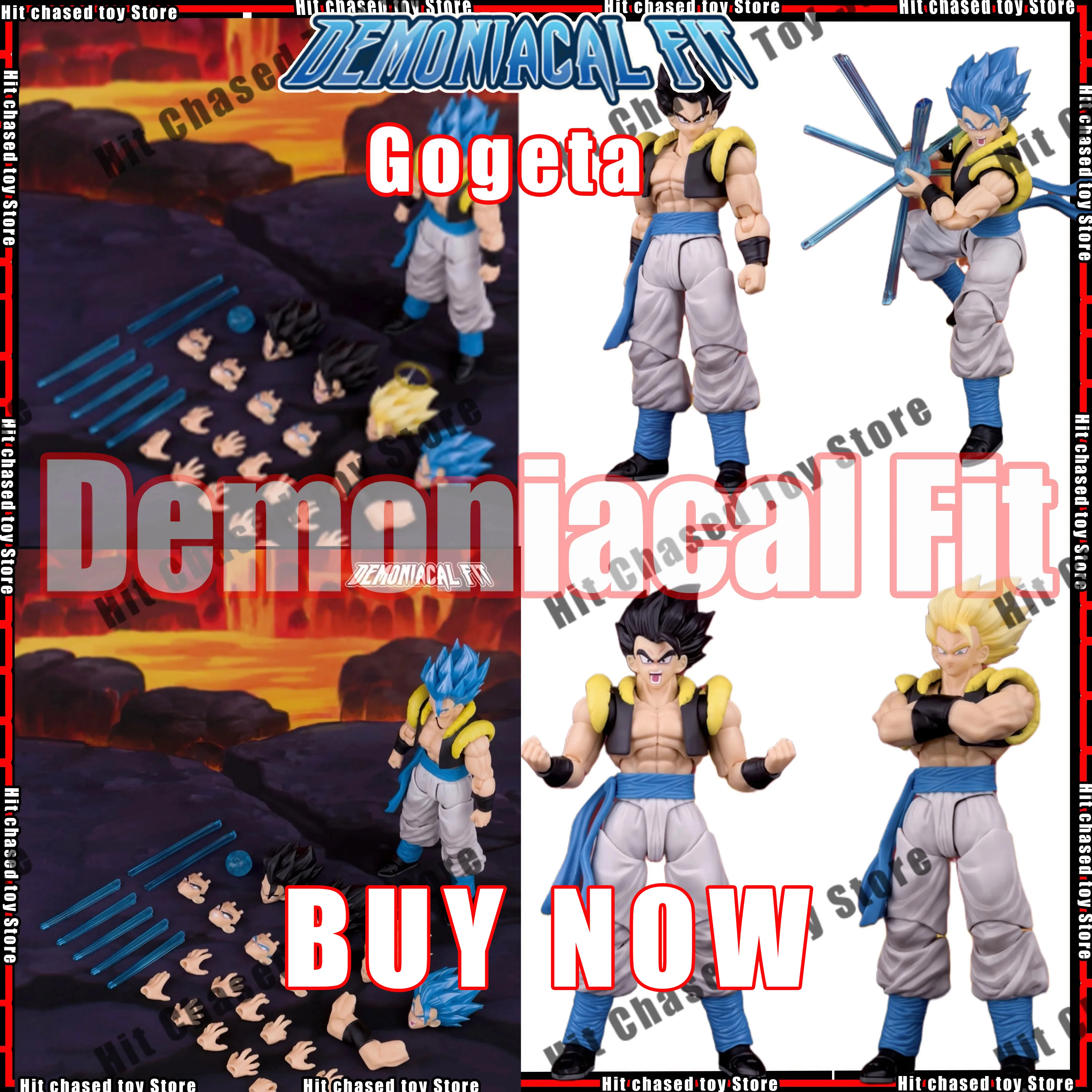 

New Hero Waltz Gogeta The Supreme Dance Demoniacal Fit Gogeta Figure Dragon Ball Z SHF Super Saiyan Action Figure Toys