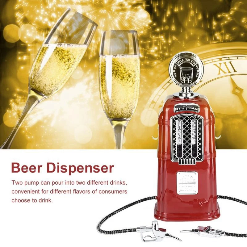 Gas Station Beer Dispenser Double Tube Wine Pump Alcohol Liquid Beverage Machine-A07G