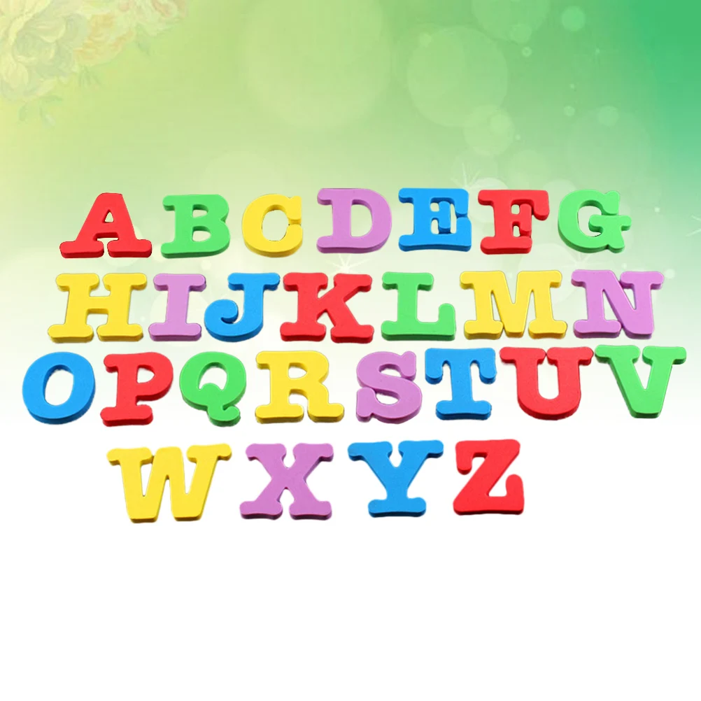 26 adesivi magnetici per frigorifero con lettere inglesi per PC, per magneti da frigorifero per la prima educazione
