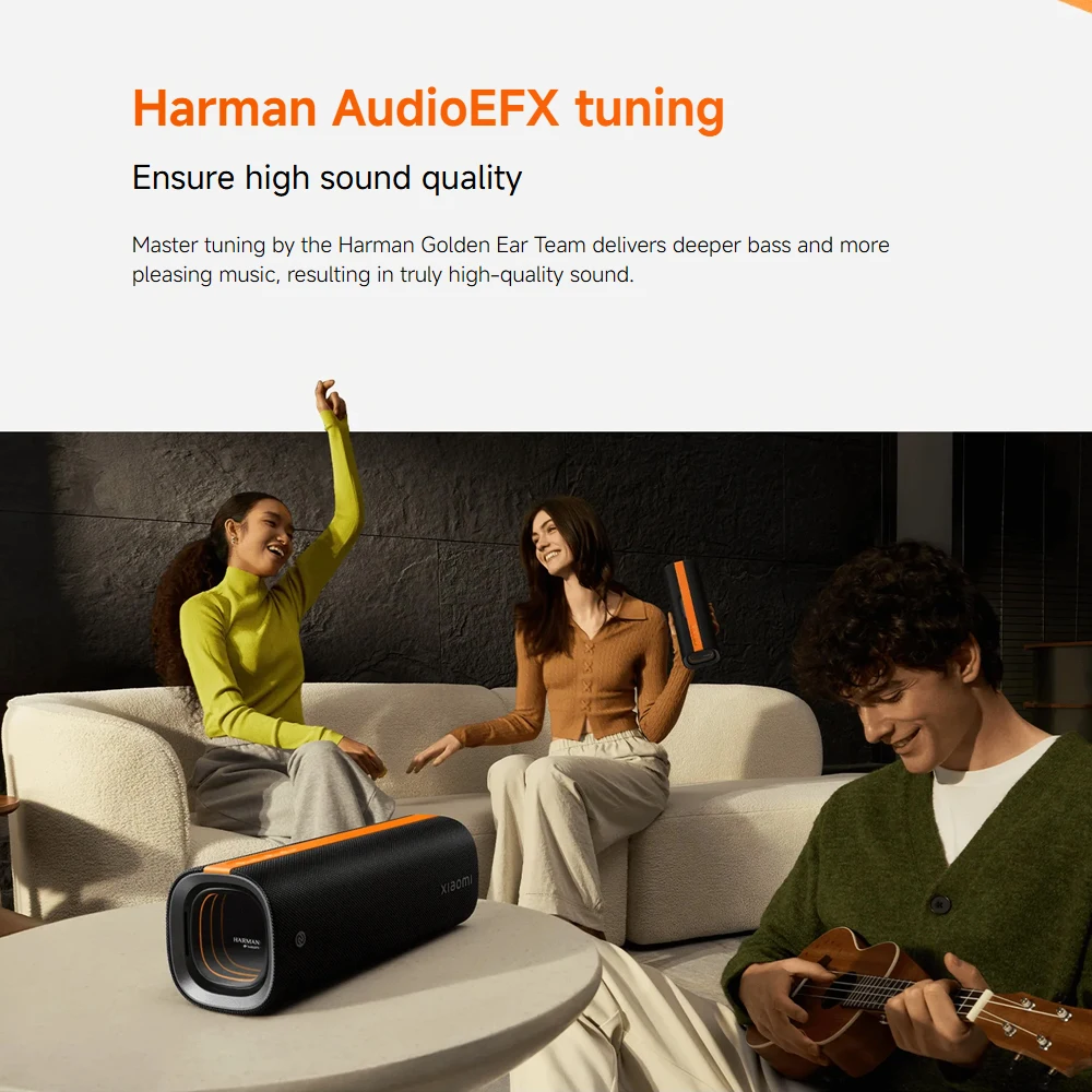 Xiaomi Sound Party TWS مكبر صوت ستيريو IP67 مقاوم للماء بلوتوث 5.4 Harman AudioEFX Combo 50W مكبر صوت محمول