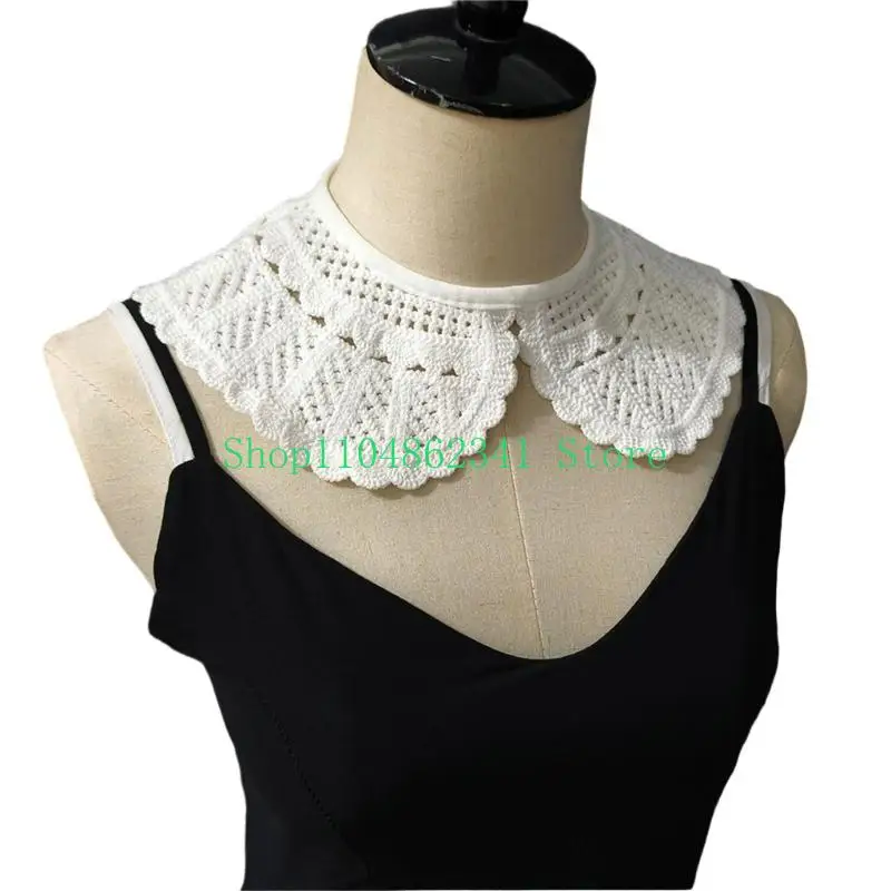 5ASD FSIONALAID LACE TRIM CLANT COLLAR ACCESSION DESTACHINE DESIGN COLLAR FASHION FASHION FASHION FASHION