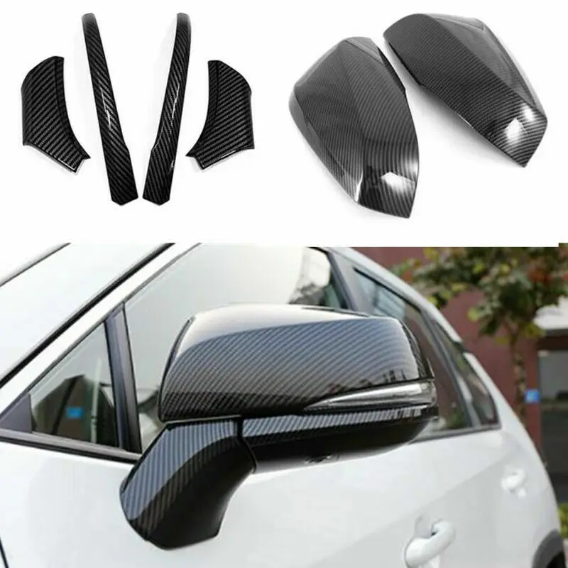 

Накладка на боковое зеркало заднего вида из углеродного волокна 6X для Toyota Highlander 2021 2022