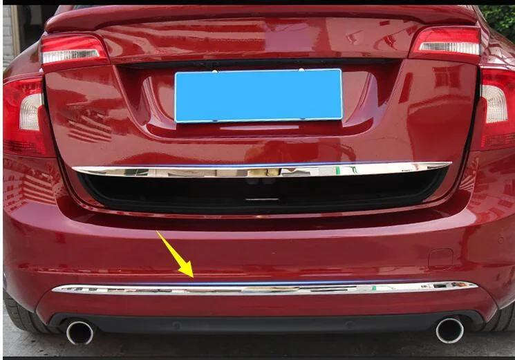 

Для Volvo S60 S60L 2013-2019 гг., высококачественная нержавеющая сталь, задний бампер, крышка, накладка, накладка на заднюю дверь