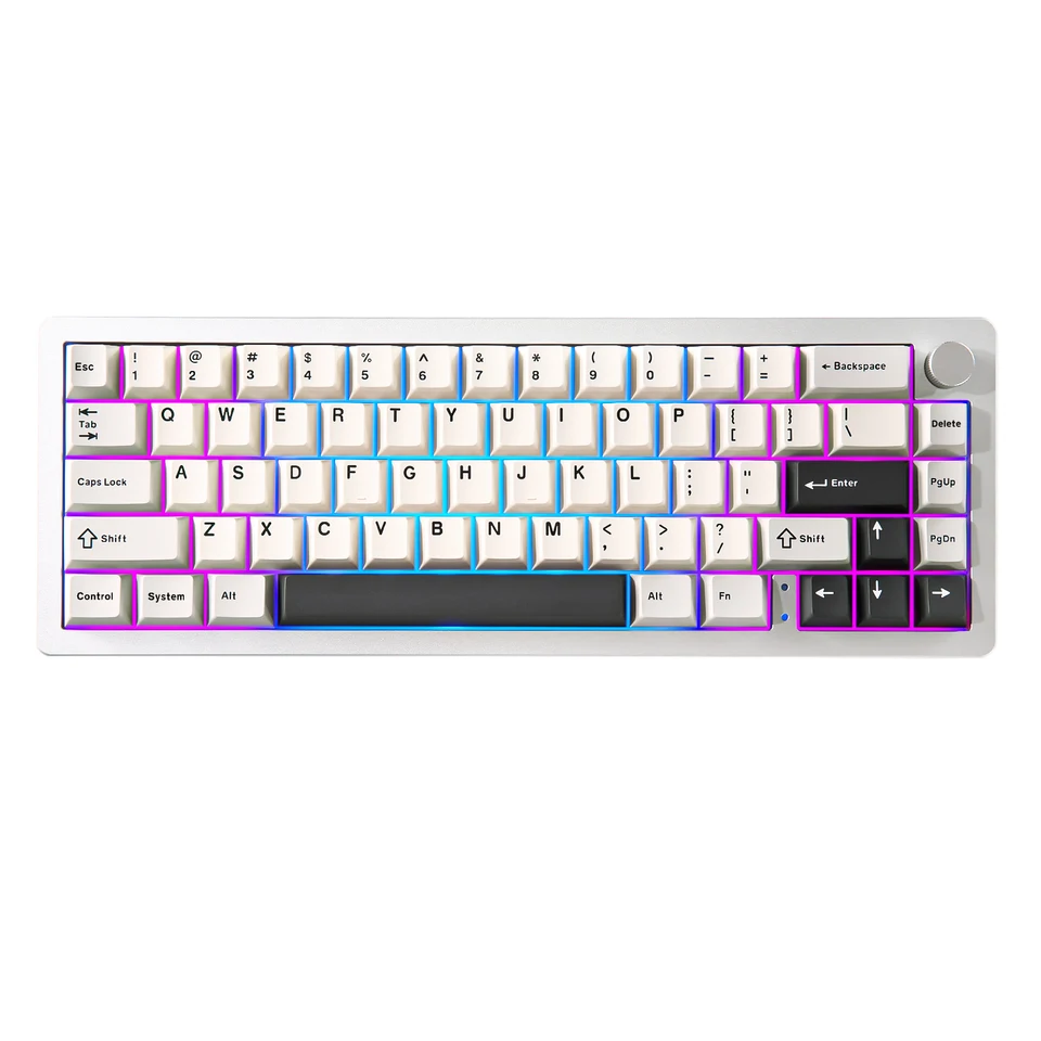 YUNZII AL66 ワイヤレスメカニカルキーボード、CNC アルミニウム 65