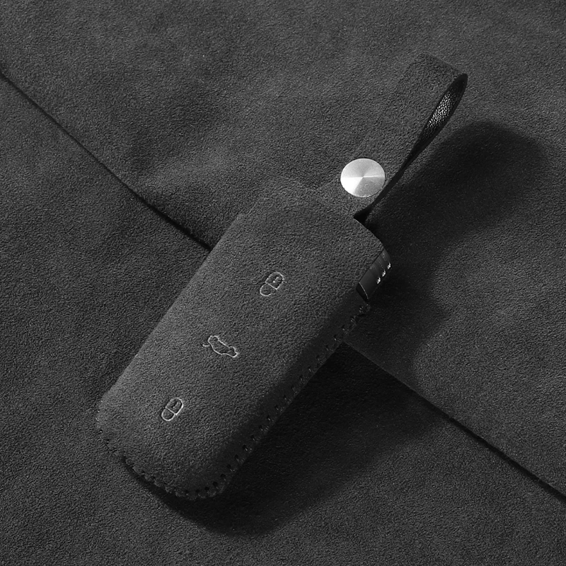 

Suede car key case Cover for Volkswagen VW CC Passat B6 B7 Passat 3C CC Maogotan R36 B5 B7L Protector Auto Made of Accessories