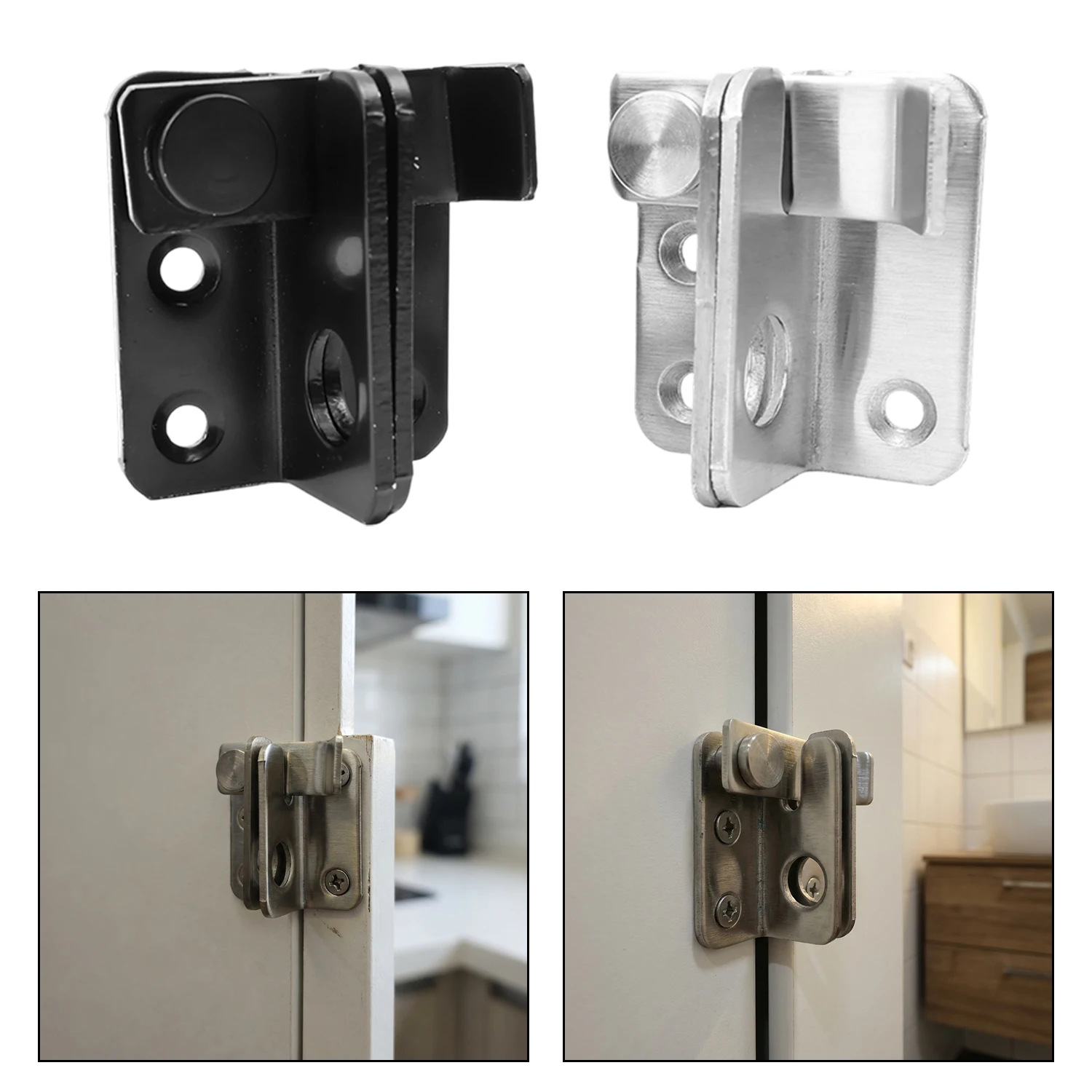 1/5set Flip Latch Gate Latches Stainless Steel Left Right Flip Latch Flip Stainless Steel Sliding Bolt Door Lock Buckle Hardware