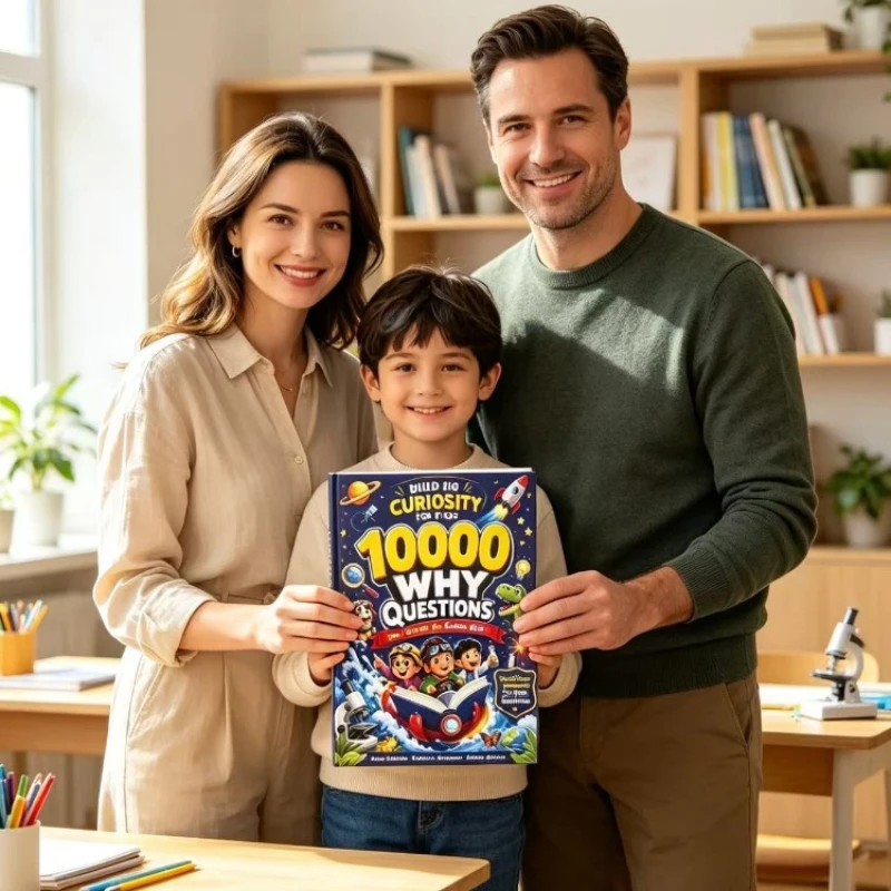 Kids Education Questions - 子供向け教育書籍「10000なぜ？」質問集、楽しい科学Q&Aブック、動物、宇宙、恐竜、自然について学ぶ子供向け学習書