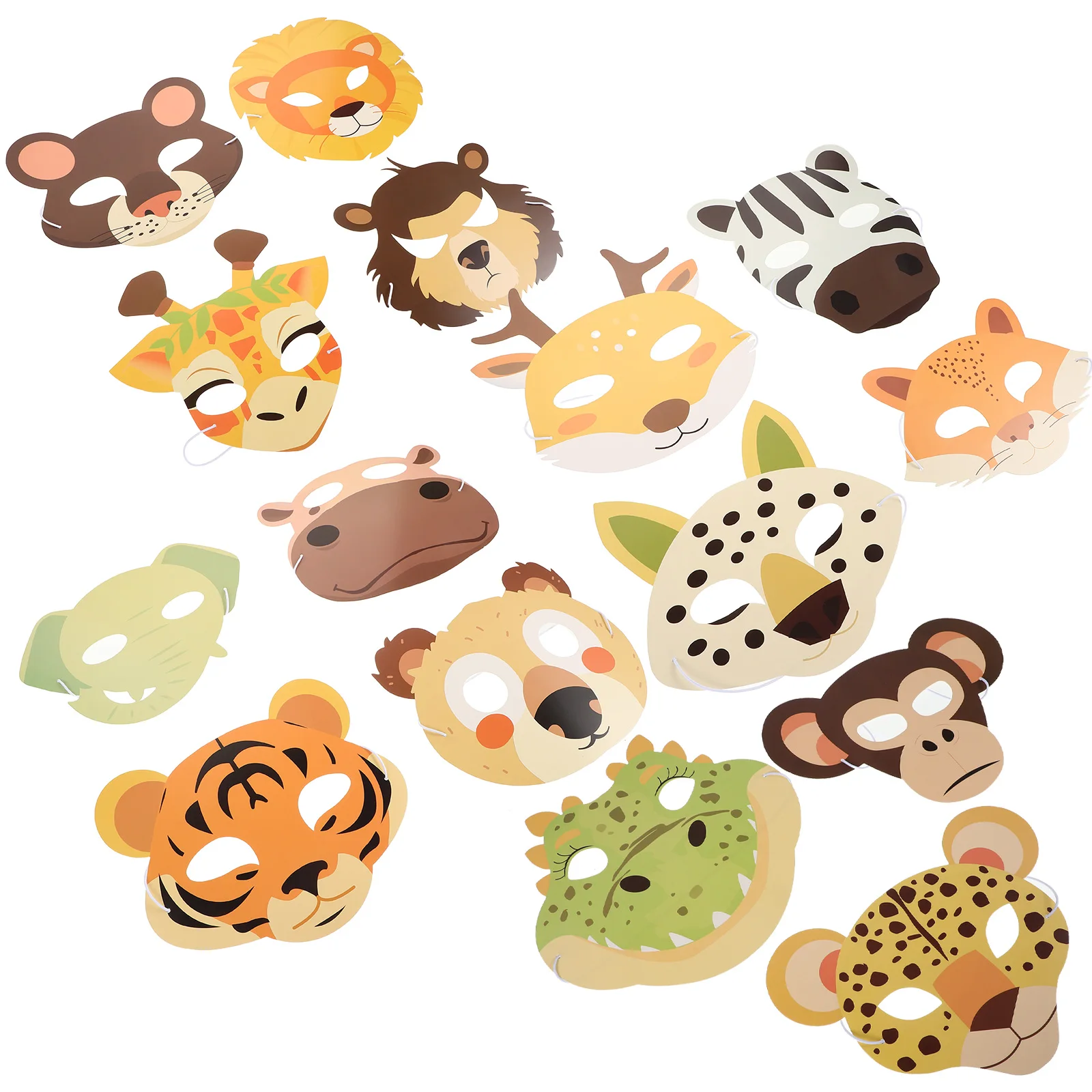 

15 Pcs Animal Mask Costume Masks Party Favors Face Children’s Supplies Performance Props