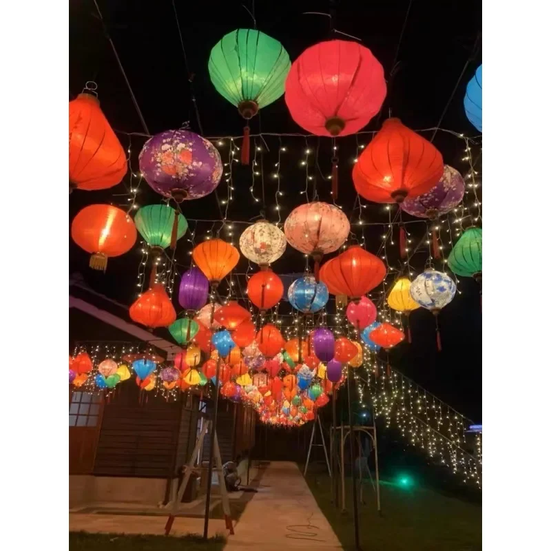 Classical Culture Lantern Chinese Traditional Lantern 12 Inch Flying Saucer Chinese Mid-Autumn New Year Hanging Decorations