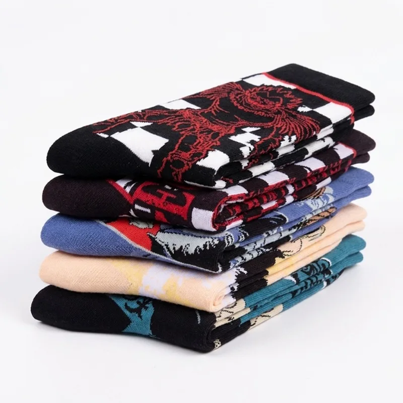 Death Note Misa Amane Ryuk tube socks high color value animation around cool cartoon printing couple simple all-match warm socks