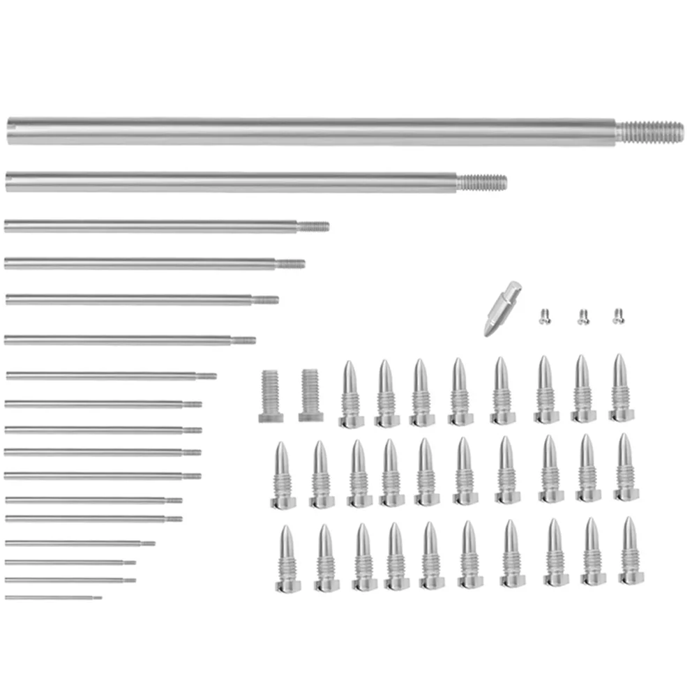 

Saxophone Repair Set 14-17 Threaded Rods 33 Screws 1 Tapered Nail Durable Parts for Bass Sax Accessories Musical Instrument
