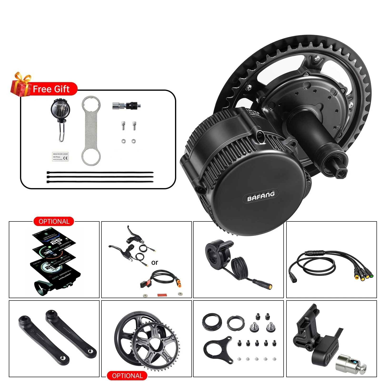 BAFANG BBS02B 48V 750W M315 CAN Bus moteur d'entraînement central vélo électrique Kit de Conversion de vélo électrique MM G340.750.C