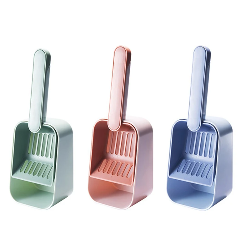 New Cat Litter Scoop Plastic Self Cleaning Pet Litter Shovel Kitty Sand Toilet Garbage Box Cat Poop Sifter Tray Scooper