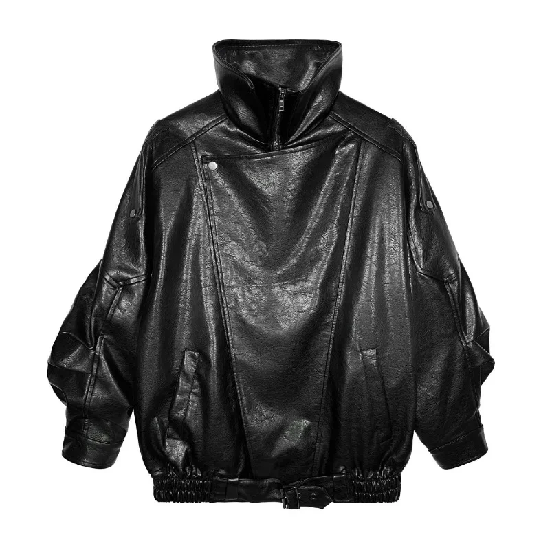 Luxury Soft Leather Jacket Women Loose Bomber Jackets Spring Autumn PU Moto Bikers Coats Outerwears Vintage Women Clothing