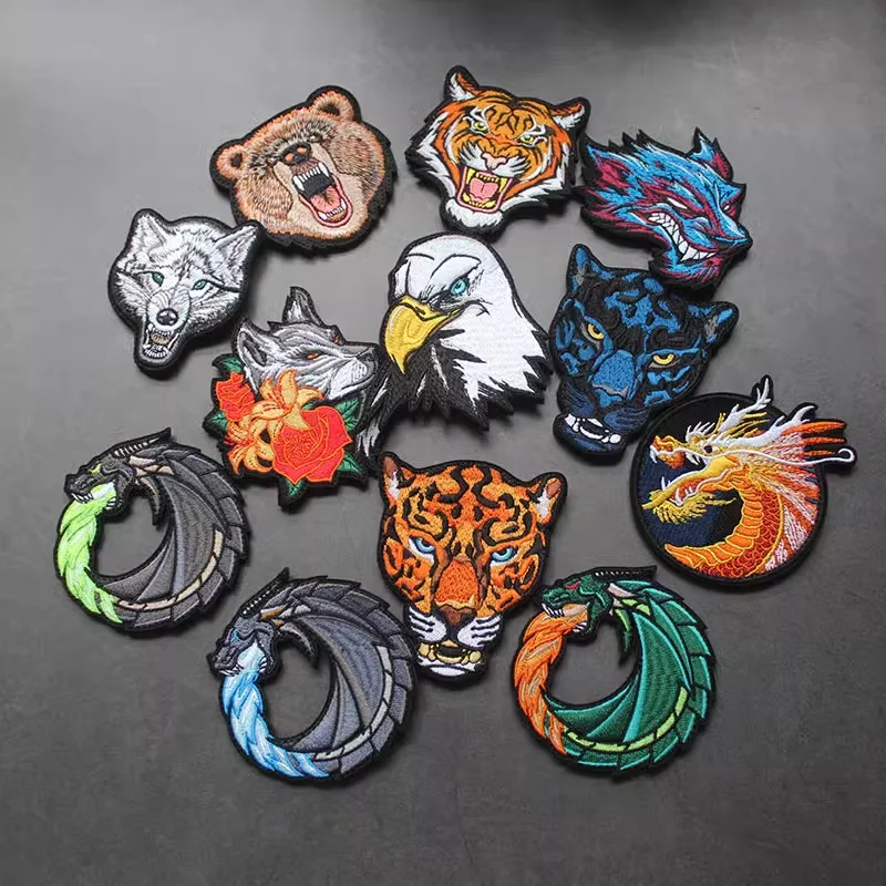 Parche táctico bordado águila tridimensional con gancho para mochila - imagen 4
