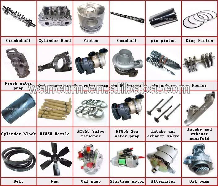 NTA855 KTA19 KTA38 Generating Set cummins Engine Parts Muffler