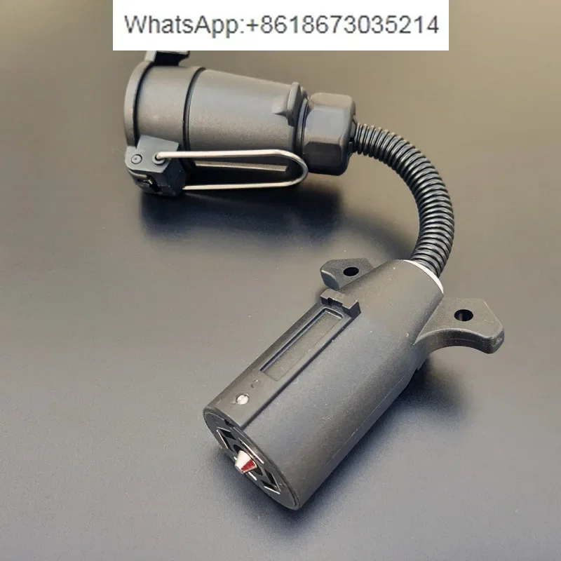 Trailer RV accessories Power conversion plug socket 7-core round European head to 7 flat needle American