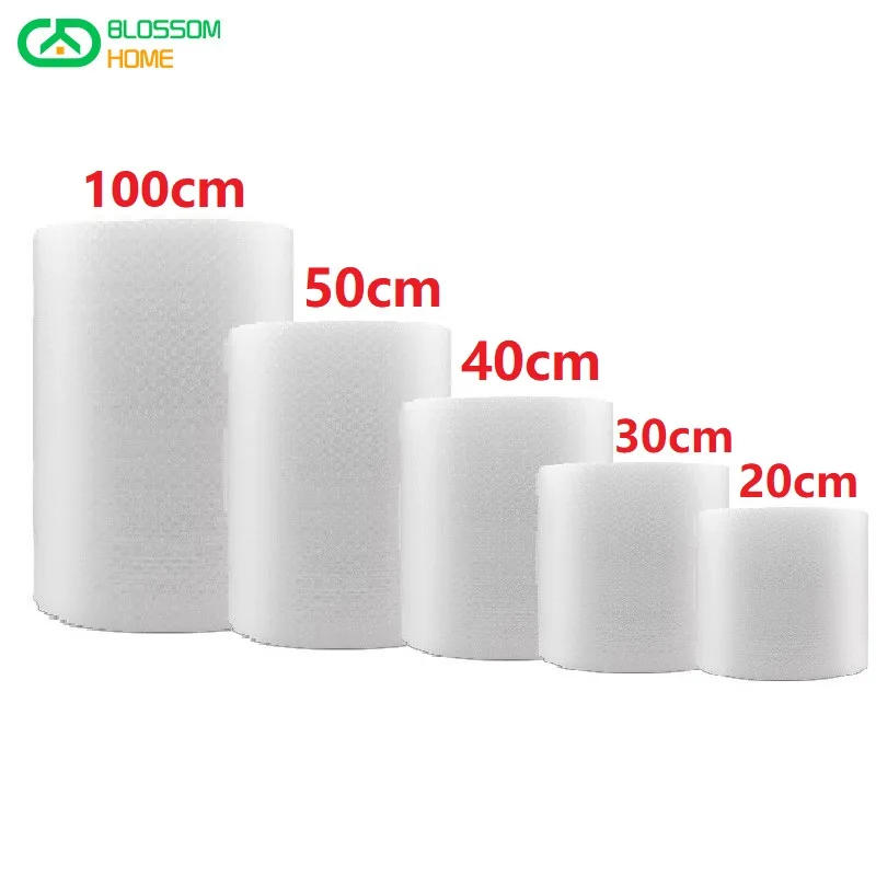 Length 3M 5M 10M 20M Thickened Bubble Paper Bubble Film Pad Roll Wrapping Paper Shock-Proof Bag Packaging Express Foam
