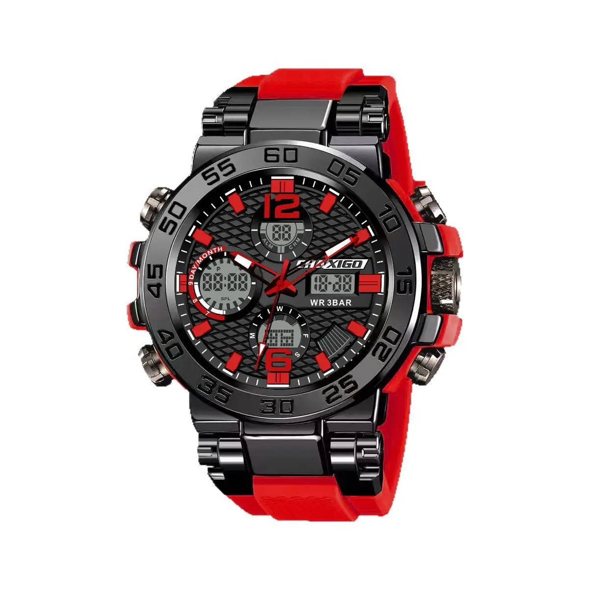 CHAXIGO Sports Electronic Watch Men's Multi-function Display Fashion Casual Watch High Value Watch