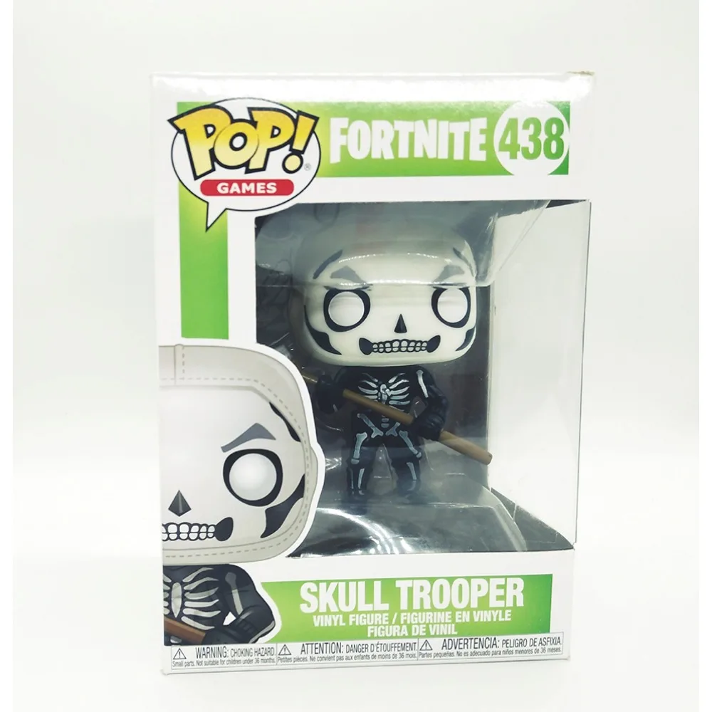 FUNKO Pocket Toy Figures Classic Game Fortnite Doll Model Skull Trooper Handmade Collection Christmas Gift Ornament Toy Handmade