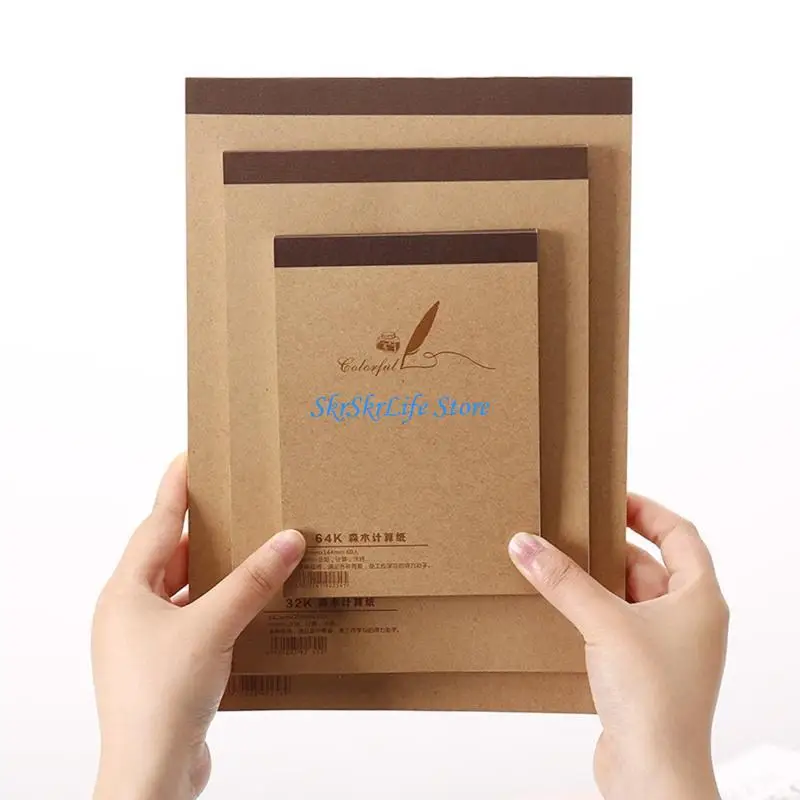 E65E Drawing Paper Drafting Pad Portable for Kid Adult Drawing Sketching