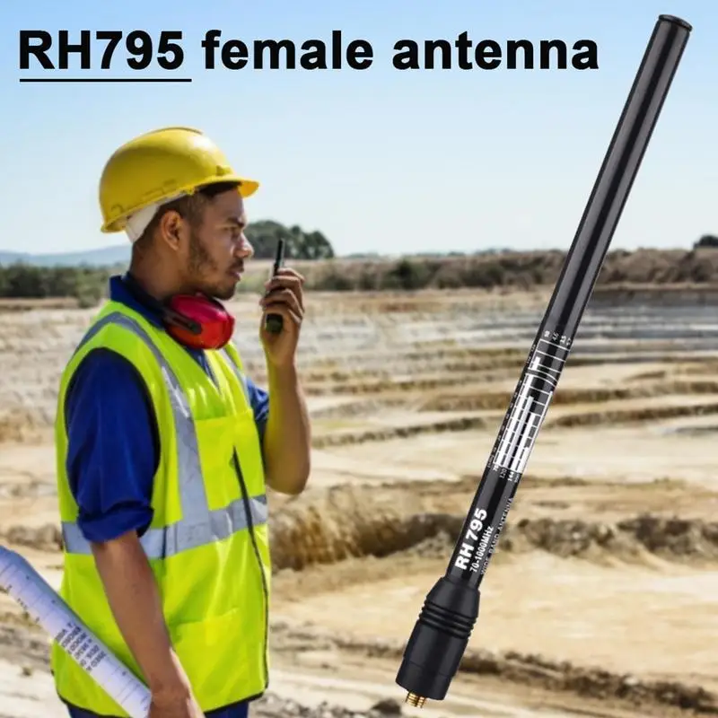 RH795 antena hembra SMA hembra de banda ancha, 70-1000MHz, escáner DIGITAL de mano